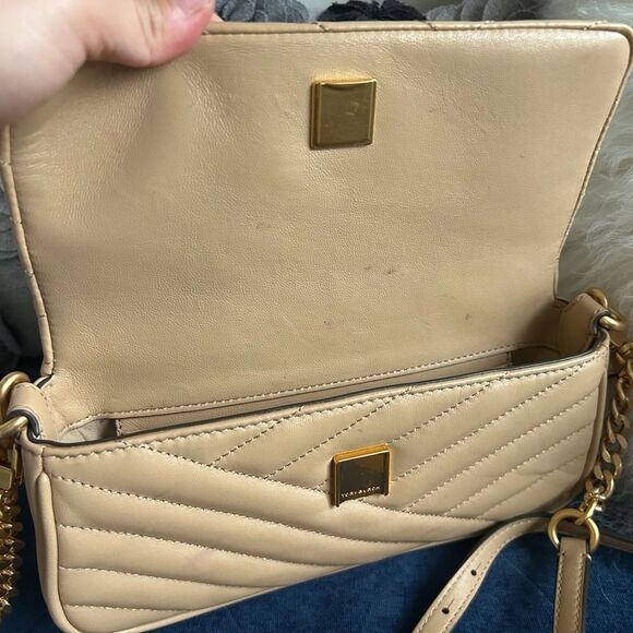 Tory Burch Tan Quilted Shoulder Bag - Picture 6 of 7